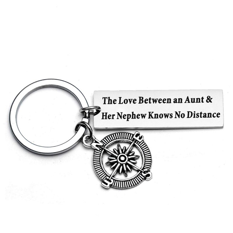 YEEQIN Aunt Keychain - Knows No Distance, Keychain Gifts for Aunties (Style 01) - Image 1
